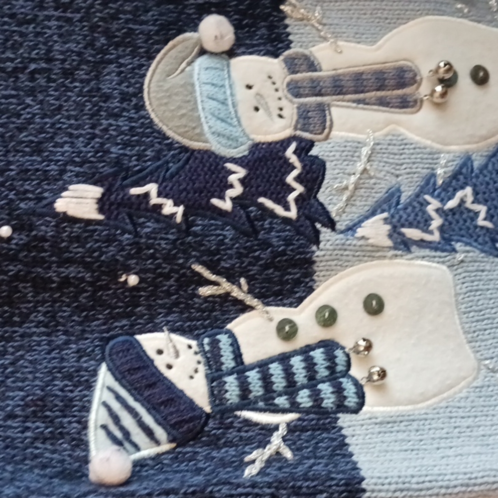 Womans Vest Snowmen In Resource L - Picture 2 of 7